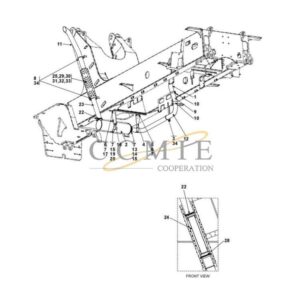 A49715.0500 exhaust system TAD1250VE reach stacker parts