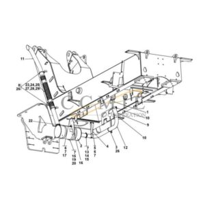 A49715.0600 exhaust system TAD1250VE reach stacker parts