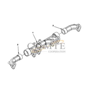 Exhaust manifold QSM11 922784.0024 engine parts