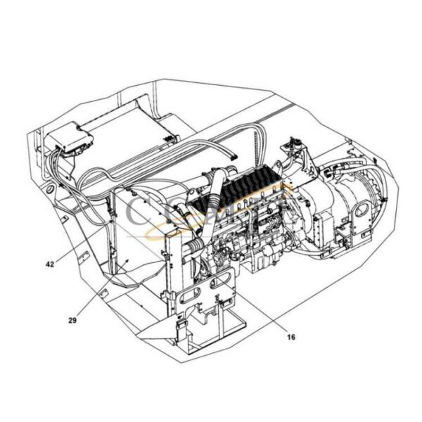 QSM11 A52944.0400 radiator reach stacker spare parts