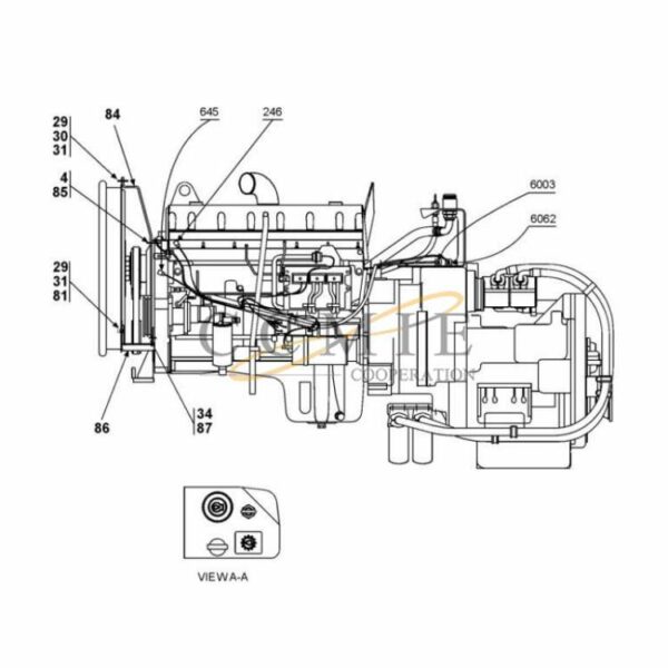 Cummins QSM11-TE32418 A40300.0700 reach stacker parts