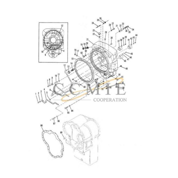 Kalmar reach stacker converter housing and det spare parts