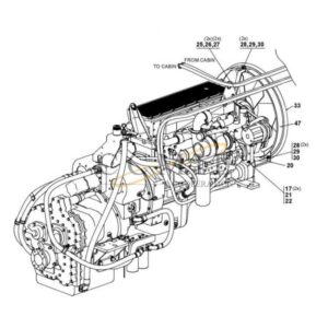 Cummins QSM11-TE32418 A49547.0200 reach stacker parts