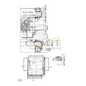 QSM11 A40890.0400 radiator reach stacker spare parts