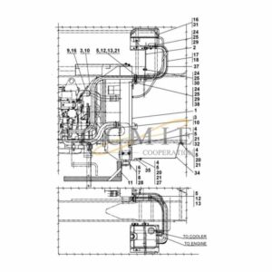 QSM11 A40890.0500 engine radiator reach stacker parts