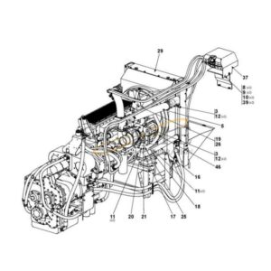 QSM11 A52944.0400 engine radiator reach stacker parts