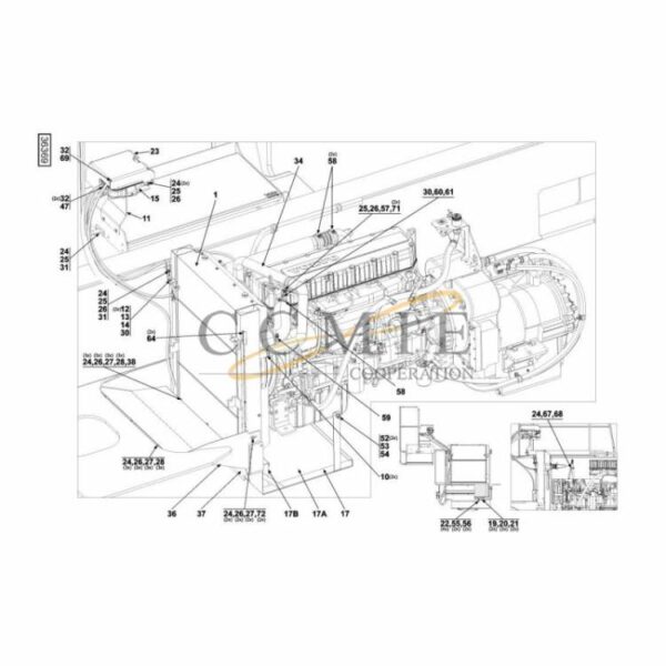 A52944.0300 engine 923581.0046 radiator reach stacker parts