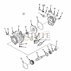 923976.3766 water pump reach stacker parts QSM11