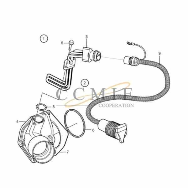 Kalmar 920871.0112 engine heater reach stacker spare parts