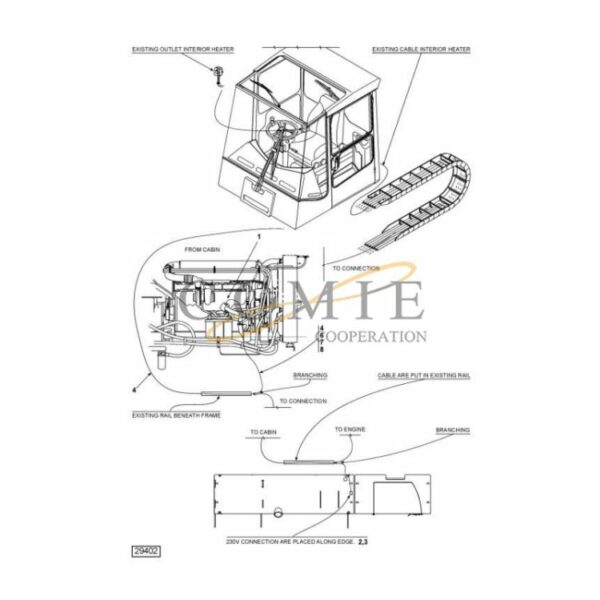 Kalmar 921896.0007 engine heater reach stacker spare parts