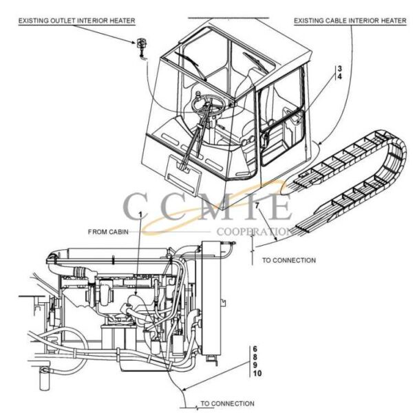 A43572.0200 engine heater and cabin reach stacker spare parts