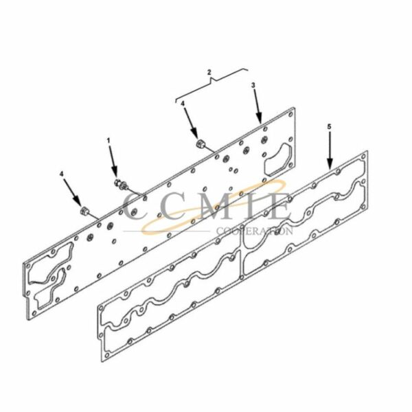 Kalmar cover plate and oil cooler reach stacker spare parts