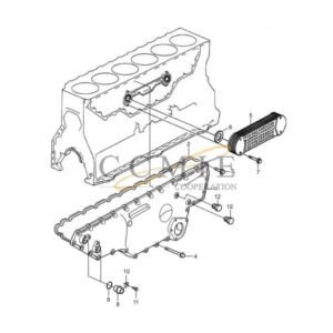 Kalmar 920871.0073 engine oil cooler reach stacker spare parts
