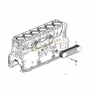 Kalmar 920871.0112 engine oil cooler reach stacker spare parts