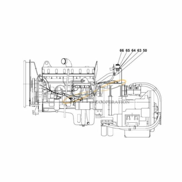 Cummins QSM11-TE32418 lubrication reach stacker parts