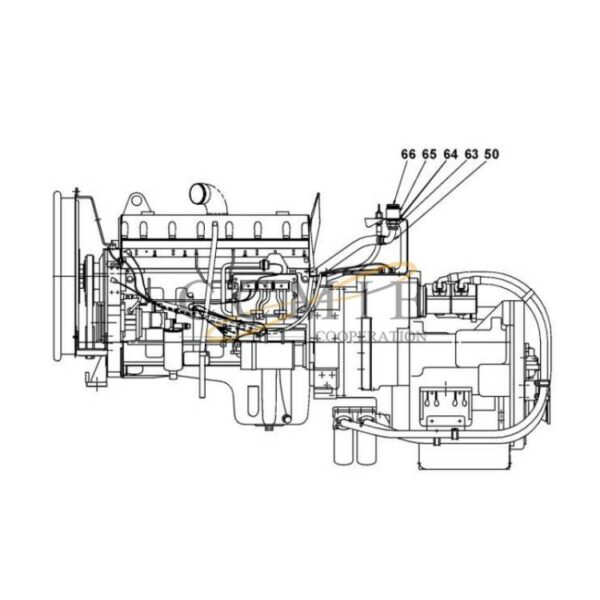 Cummins- A40300.0400 lubrication reach stacker parts