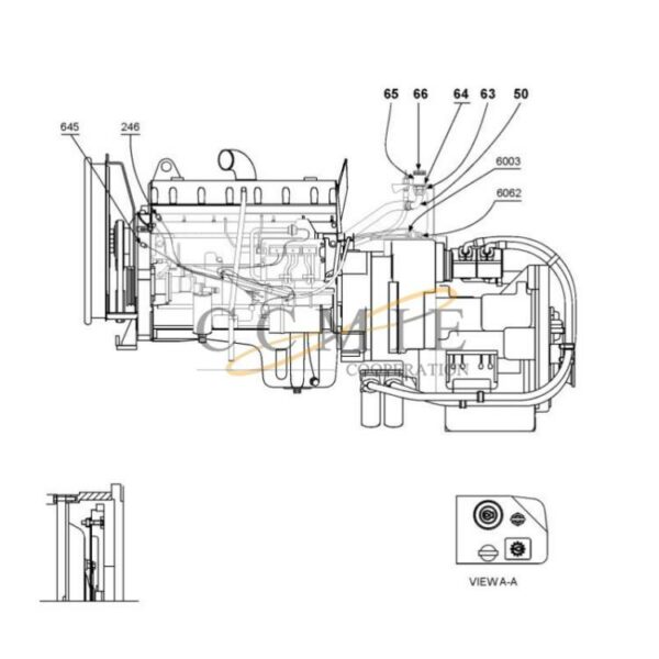 Cummins- A40300.0700 lubrication reach stacker parts