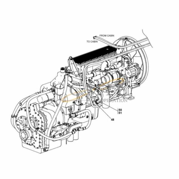 Cummins- A49547.0200 lubrication reach stacker parts