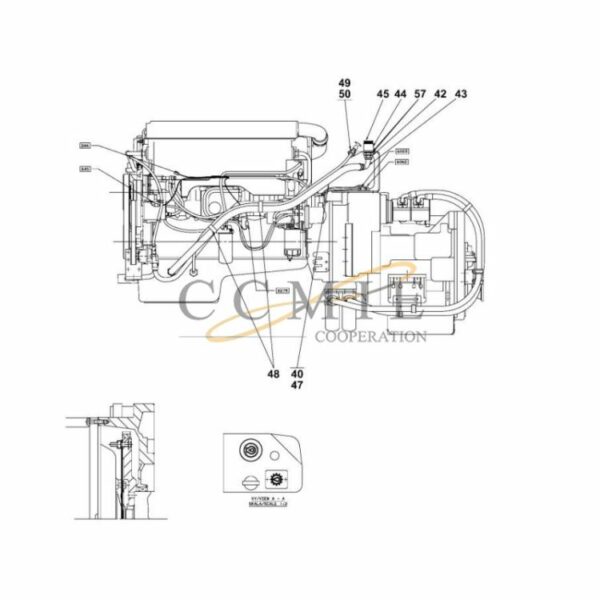 Volvo - A41665.0500 engine reach stacker spare parts