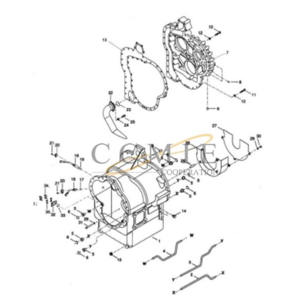 Kalmar 922297.0106 gear box transmission housing parts