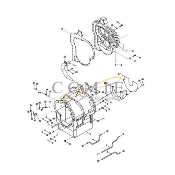Kalmar 922297.0118 gear box transmission housing parts
