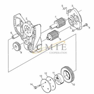 Kalmar 920871.0112 engine oil pump and components