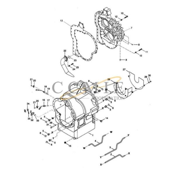 Kalmar 922297.0119 gear box transmission housing parts