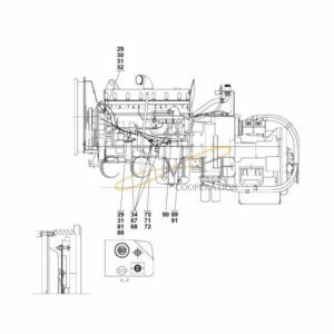 Kalmar reach stacker QSM11 electrical system spare parts