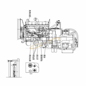 Kalmar A40300.0400 QSM11 electrical system spare parts