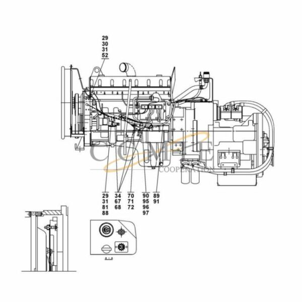 Kalmar A40300.0400 QSM11 electrical system spare parts