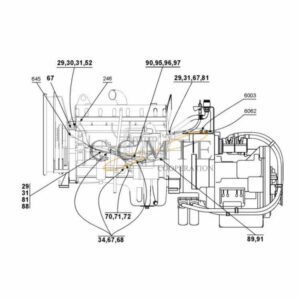 Kalmar A40300.0700 QSM11 electrical system spare parts