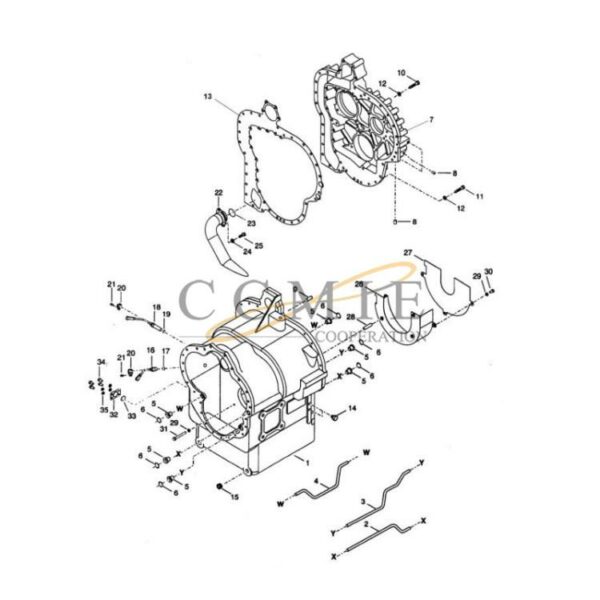 Kalmar 922297.0134 gear box transmission housing parts
