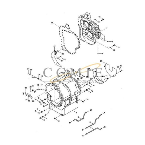 Kalmar 922297.0138 gear box transmission housing parts