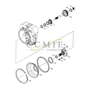 Kalmar 922297.0106 gear box turbine shaft spare parts