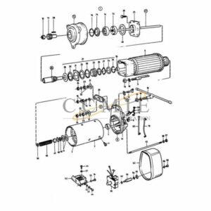 Kalmar reach stacker starter motor spare parts 920871.0079 engine