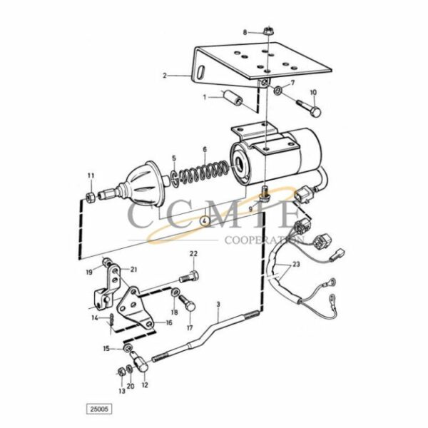 Kalmar reach stacker TWD1031VE stop solenoid spare parts