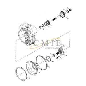 Kalmar 922297.0119 gear box turbine shaft spare parts