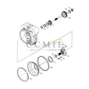 Kalmar 922297.0134 gear box turbine shaft spare parts