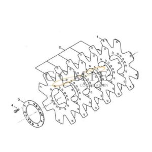 Kalmar 922297.0138 gear box drive plate spare parts