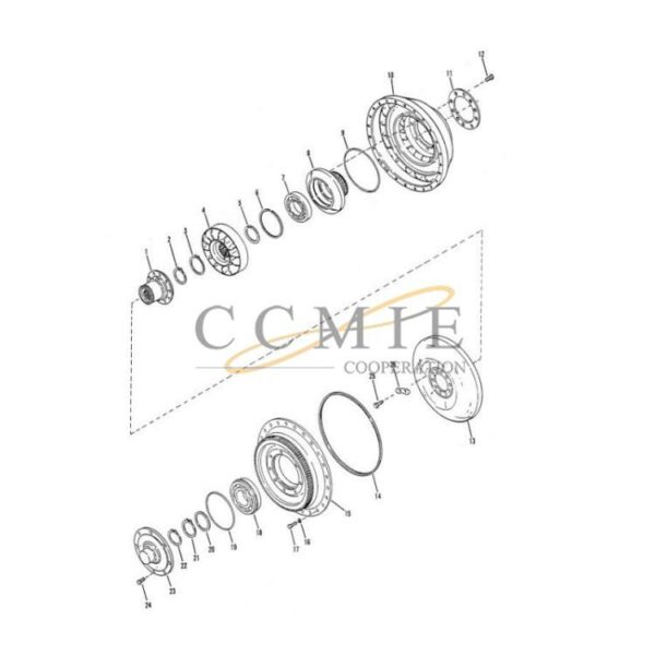 Kalmar 922297.0094 converter group gear box spare parts