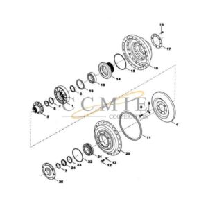 Kalmar 922297.0106 converter group gear box spare parts