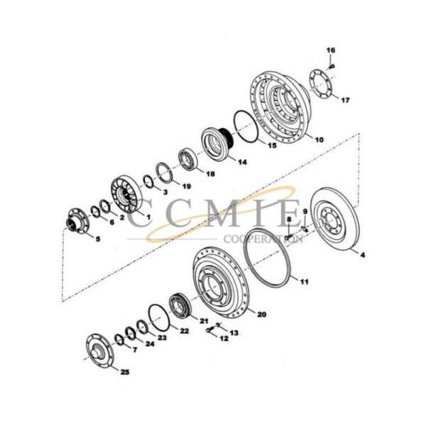 Kalmar 922297.0106 converter group gear box spare parts