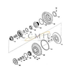 Kalmar 922297.0118 converter group gear box spare parts