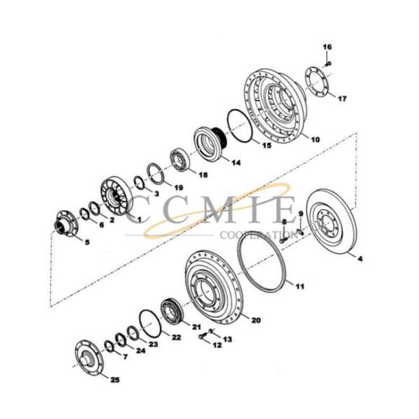 Kalmar 922297.0118 converter group gear box spare parts