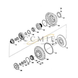 Kalmar 922297.0119 converter group gear box spare parts