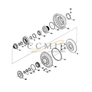 Kalmar 922297.0134 converter group gear box spare parts