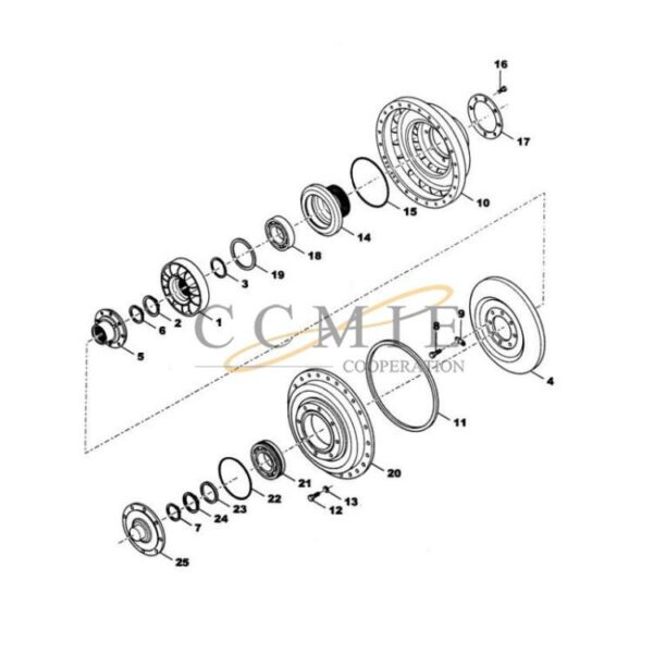 Kalmar 922297.0134 converter group gear box spare parts