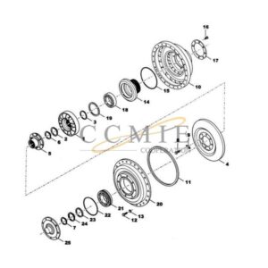 Kalmar 922297.0138 converter group gear box spare parts