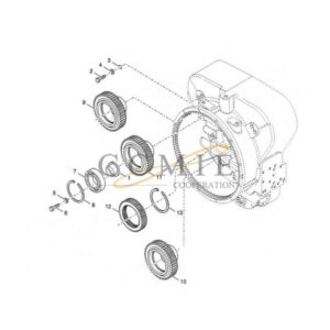 Kalmar 922297.0094 pump drive parts group spare parts