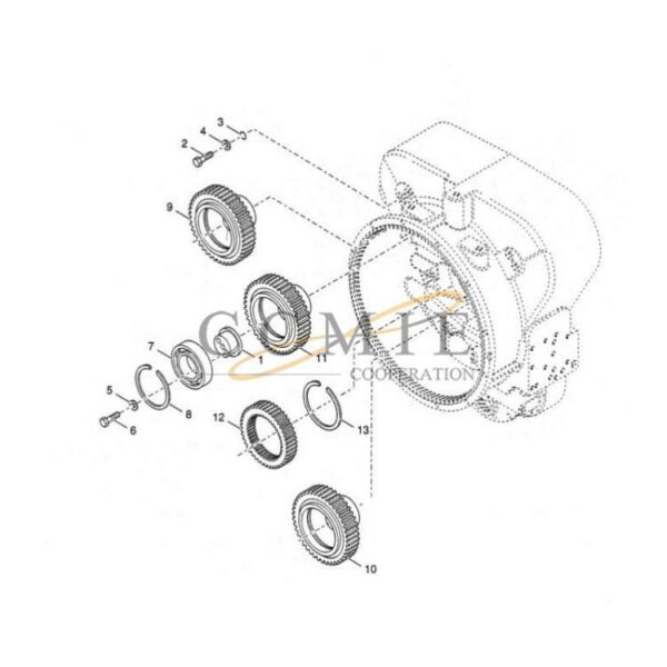 Kalmar 922297.0094 pump drive parts group spare parts